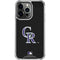 MLB Colorado Rockies - Solid Distressed iPhone 16 Pro Clear Case